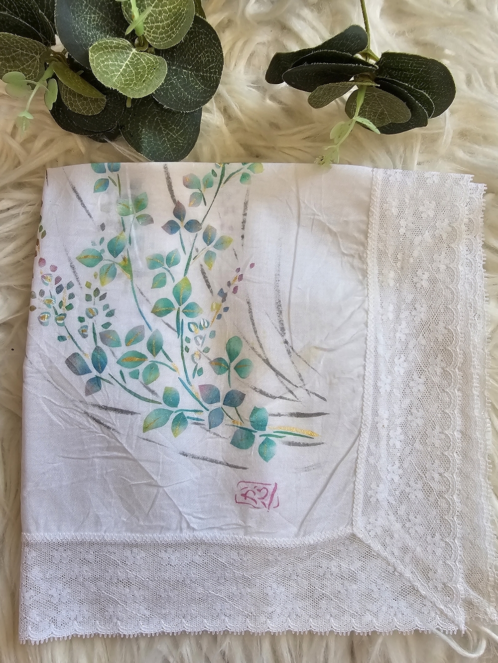 Japanese Vintage Lace Scarves/Hankies Bundle - Picture 4 of 8
